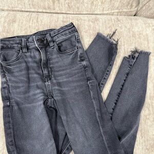 American Eagle Outfitters Dark Gray Ankle Jeans